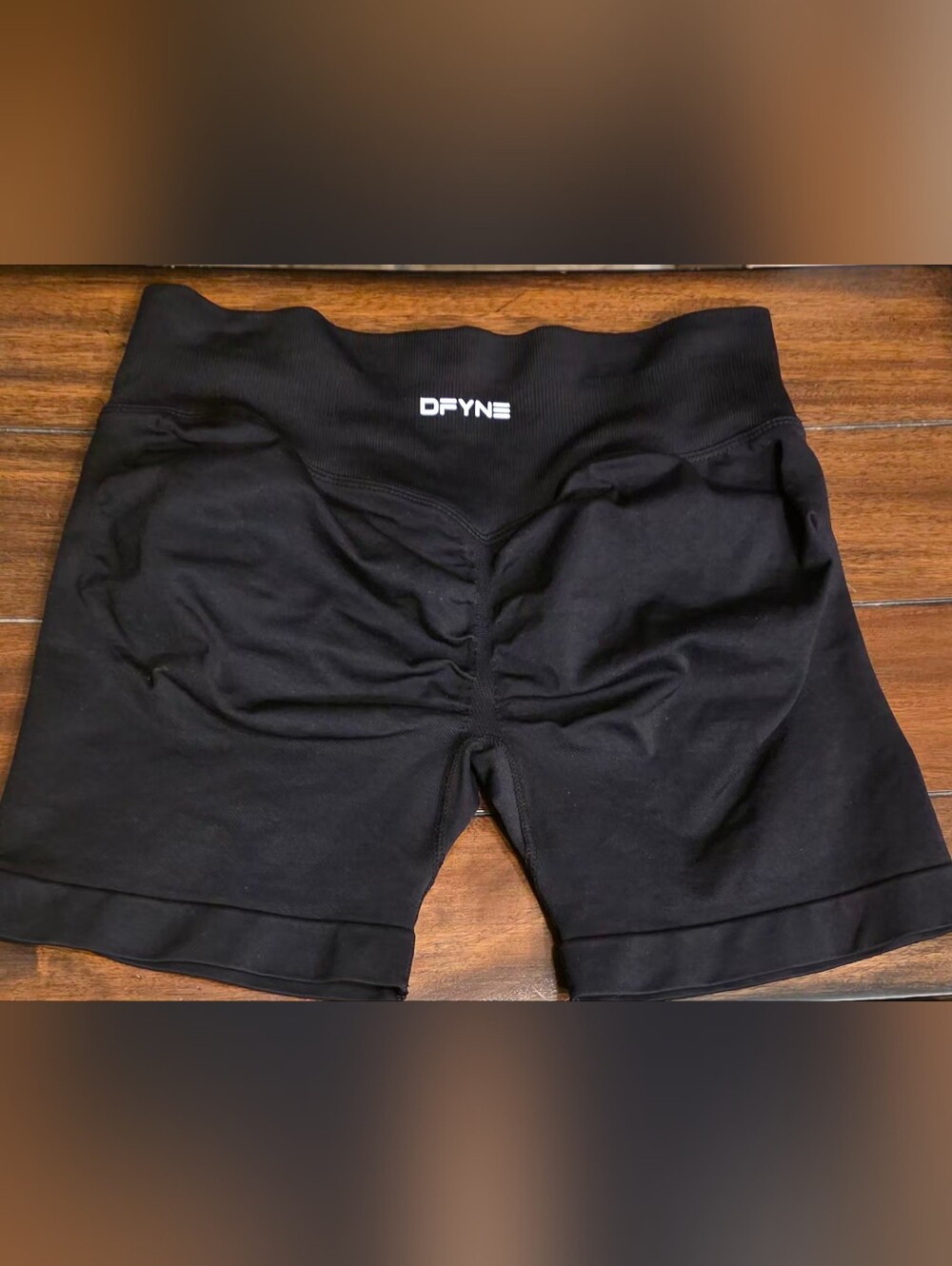 DFYNE Dynamic 4.5" Seamless Gym Shorts, Midnight Black, Size S